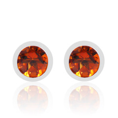 Boucles d'oreilles en argent et Citrine Madère