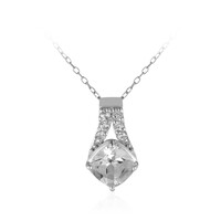 Collier en argent et Topaze blanche