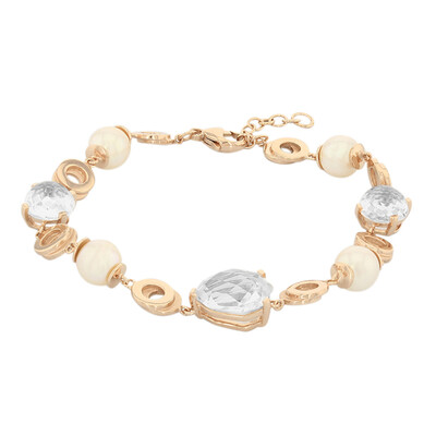 Bracelet en argent et Quartz blanc (M de Luca)
