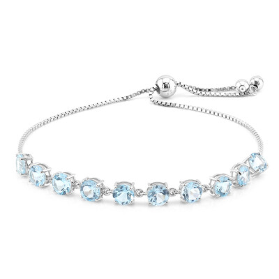 Bracelet en argent et Topaze bleu ciel