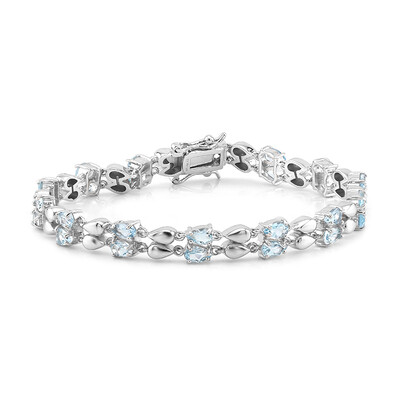 Bracelet en argent et Topaze bleu ciel
