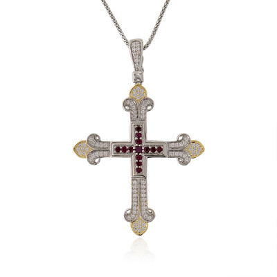 Collier en argent et Rubis du Mozambique (Dallas Prince Designs)