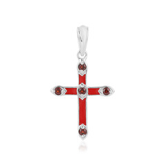 Pendentif en argent et Grenat du Mozambique