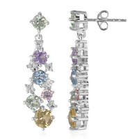 Boucles d'oreilles en argent et Citrine