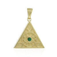 Pendentif en argent et Emeraude du Brésil