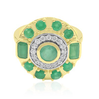 Bague en or et Emeraude du Brésil