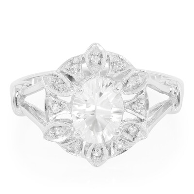 Bague en argent et Pétalite
