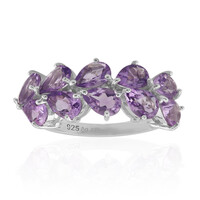 Bague en argent et Améthyste