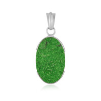 Pendentif en argent et Uvarovite