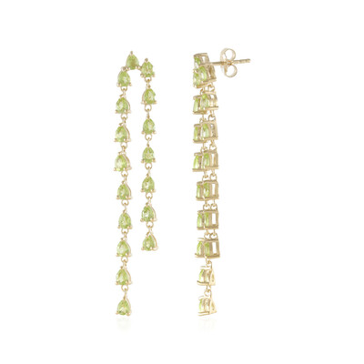 Boucles d'oreilles en argent et Péridot