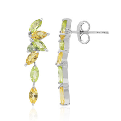 Boucles d'oreilles en argent et Péridot