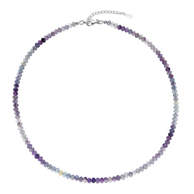 Collier en argent et Fluorite