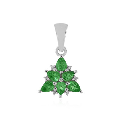 Pendentif en argent et Grenat Tsavorite
