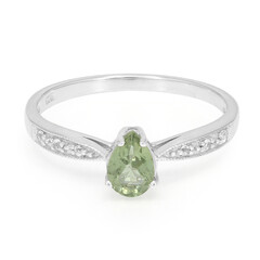 Bague en argent et Apatite de Russie