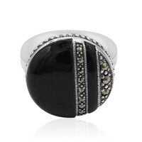 Bague en argent et Onyx noir