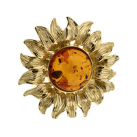Pendentif en argent et Ambre baltique