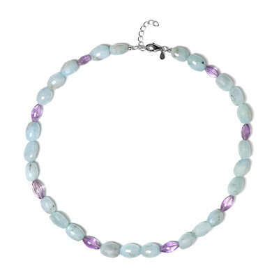 Collier en argent et Aigue-marine