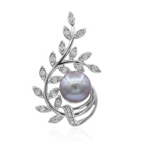 Pendentif en argent et Perle de culture d'eau douce (TPC)