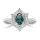 Bague en platine et Alexandrite du Brésil (CIRARI)