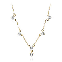 Collier en argent et Topaze blanche