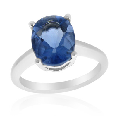 Bague en argent et Fluorite à couleur changeante