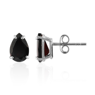 Boucles d'oreilles en argent et Grenat