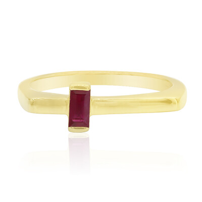 Bague en argent et Rubis de Madagascar