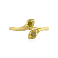 Bague en argent et Diamant jaune I3