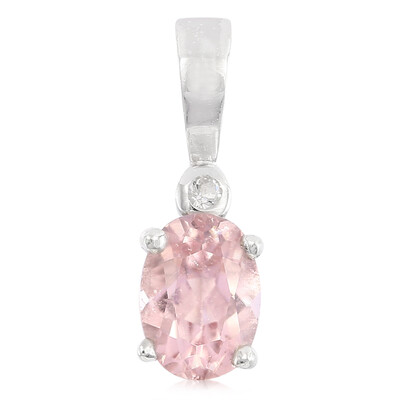 Pendentif en argent et Tourmaline cuprifère rose
