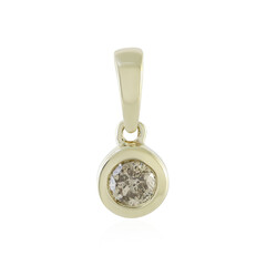 Pendentif en or et Diamant champagne I4