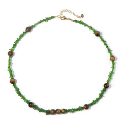 Collier en argent et Œil de Tigre