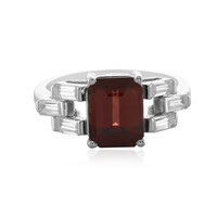 Bague en argent et Zircon rose