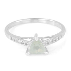 Bague en argent et Préhnite