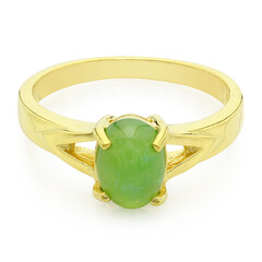 Bague en argent et Chrysoprase impériale