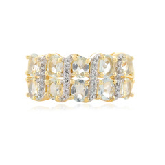 Bague en argent et Aigue-marine