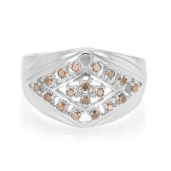 Bague pour homme en argent et Diamant fantaisie