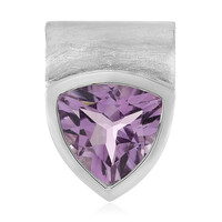Pendentif en argent et Améthyste Rose de France
