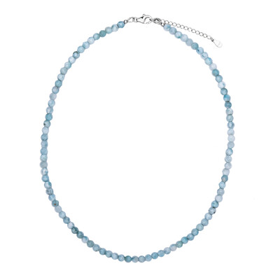 Collier en argent et Larimar