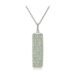 Collier en argent et Tourmaline Paraïba