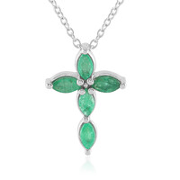 Collier en argent et Emeraude de Socoto