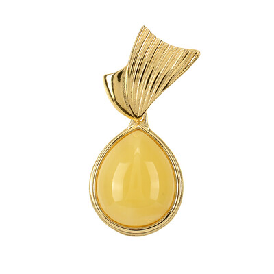 Pendentif en argent et Ambre baltique (dagen)