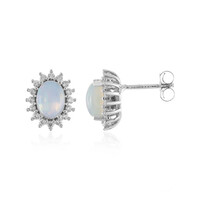 Boucles d'oreilles en argent et Opale Welo