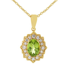Collier en argent et Péridot
