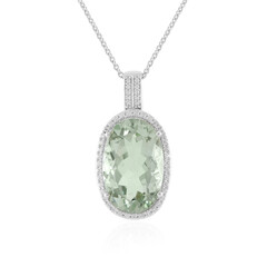 Collier en argent et Améthyste verte
