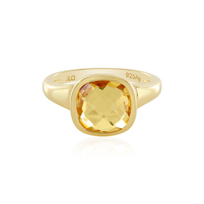 Bague en argent et Citrine