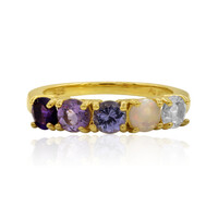 Bague en argent et Améthyste de Zambie