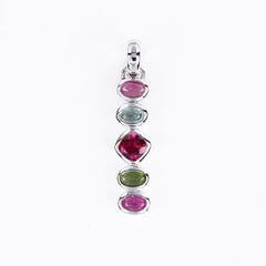 Pendentif en argent et Tourmaline