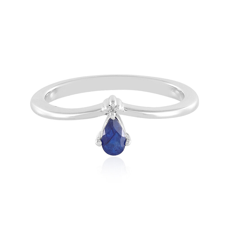 Bague En Argent Avec Saphir-quartz 9x10 Mm - Belle Pièce Neuve Sans Emballage