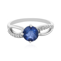 Bague en argent et Fluorite à couleur changeante