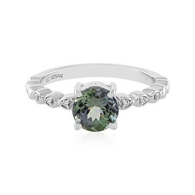 Bague en argent et Tanzanite non chauffée